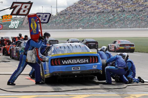 Kurt Busch takes Jordan Brand to victory lane at Kansas AP News